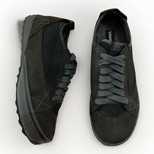 Sorel Chesterman Men’s 8.5 Black Leather Canvas Winter Lace Up Chukka Shoes